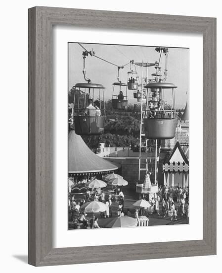 Francisco Pignatari and Girlfriend Barbara Cailleux Visiting Disneyland-Ralph Crane-Framed Photographic Print