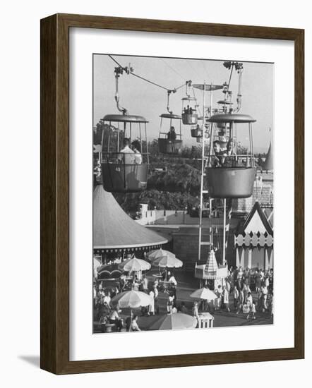 Francisco Pignatari and Girlfriend Barbara Cailleux Visiting Disneyland-Ralph Crane-Framed Photographic Print