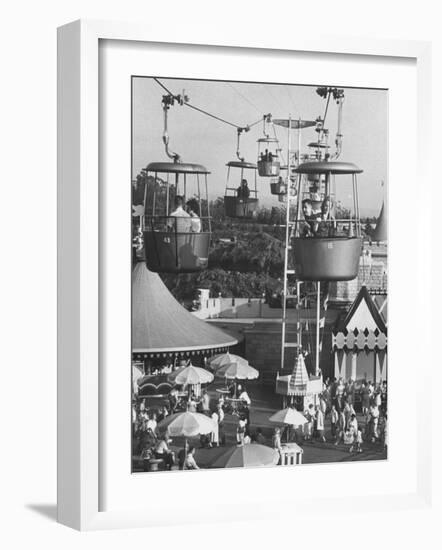 Francisco Pignatari and Girlfriend Barbara Cailleux Visiting Disneyland-Ralph Crane-Framed Photographic Print