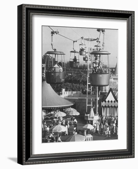 Francisco Pignatari and Girlfriend Barbara Cailleux Visiting Disneyland-Ralph Crane-Framed Photographic Print