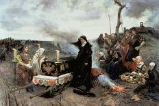 Juana the Mad Holding Vigil Over the Coffin of Her Husband, Philip the Handsom, 1877-Francisco Pradilla Y Ortiz-Giclee Print