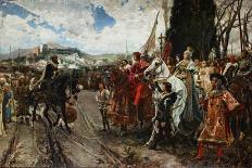 The Surrender of Granada in 1492-Francisco Pradilla Y Ortiz-Framed Premier Image Canvas