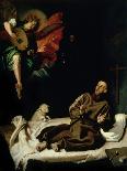 St. Francis Comforted by an Angel Musician-Francisco Ribalta-Giclee Print