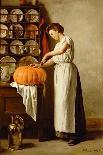 Cutting the Pumpkin, 1910-Franck-Antoine Bail-Framed Giclee Print