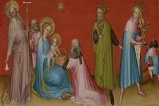 The Adoration of the Magi with Saint Anthony Abbot, c.1400-Franco-Flemish School-Giclee Print