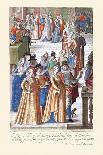 012-Esposa Del Dogo De Venecia & Sus Acompañantes-Habiti D’Hvomeni Et Donne Venetiane 1609-Franco Giacomo-Art Print