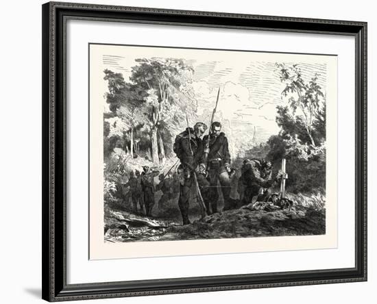 Franco-Prussian War: before Marching Further-null-Framed Giclee Print