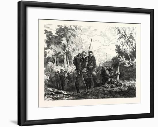 Franco-Prussian War: before Marching Further-null-Framed Giclee Print