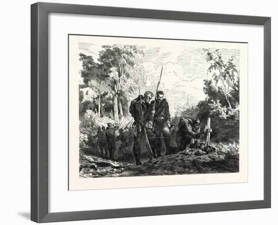 Franco-Prussian War: before Marching Further-null-Framed Giclee Print