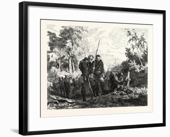Franco-Prussian War: before Marching Further-null-Framed Giclee Print