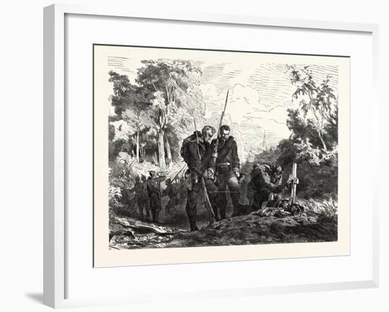 Franco-Prussian War: before Marching Further-null-Framed Giclee Print