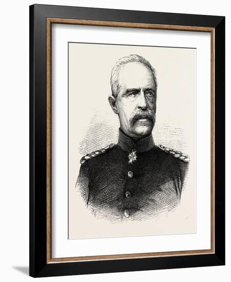 Franco-Prussian War: Bonin General, Governor General of Lorraine-null-Framed Giclee Print