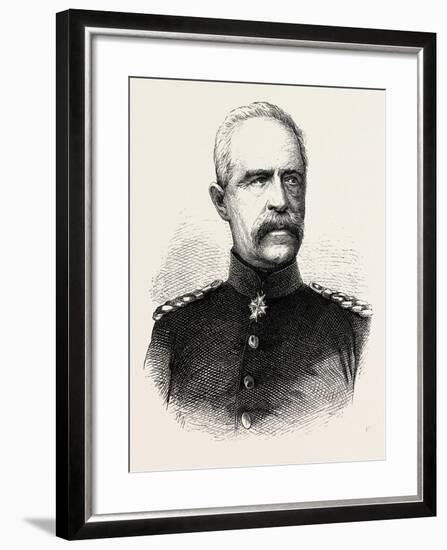 Franco-Prussian War: Bonin General, Governor General of Lorraine-null-Framed Giclee Print