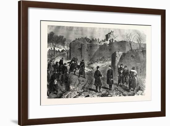 Franco-Prussian War: Demolition of French Batteries on the Mont-Avron-null-Framed Giclee Print