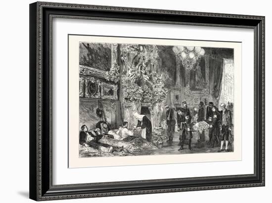 Franco-Prussian War: Hospital in Versailles Palace, France-null-Framed Giclee Print