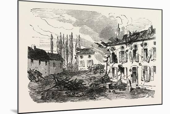 Franco-Prussian War: Imperial Quarter in Gravelotte-null-Mounted Giclee Print