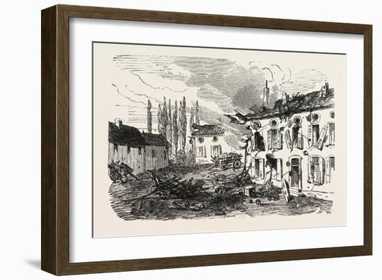 Franco-Prussian War: Imperial Quarter in Gravelotte-null-Framed Giclee Print