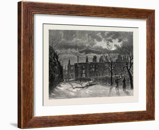 Franco-Prussian War: Ruins of the Palace of Saint-Cloud-null-Framed Giclee Print