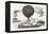 Franco-Prussian War: the Balloon Neptune on the St. Pierre De Montmartre Square-null-Framed Premier Image Canvas