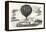 Franco-Prussian War: the Balloon Neptune on the St. Pierre De Montmartre Square-null-Framed Premier Image Canvas