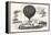 Franco-Prussian War: the Balloon Neptune on the St. Pierre De Montmartre Square-null-Framed Premier Image Canvas