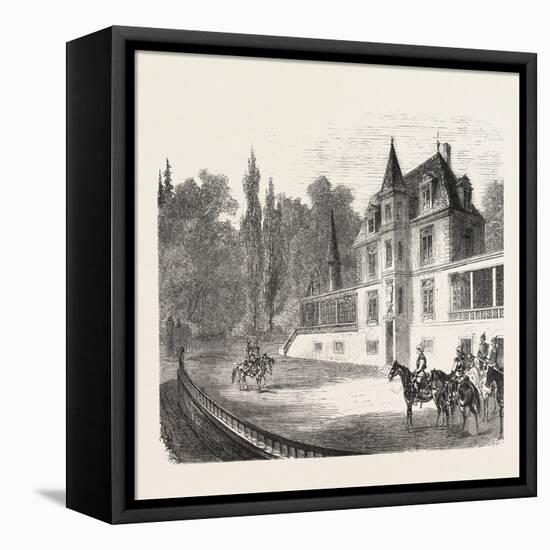 Franco-Prussian War: the Chateau De Bellevue Near Sedan 1870-null-Framed Premier Image Canvas