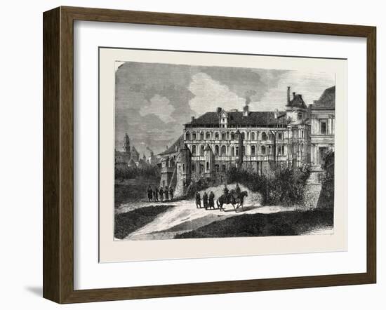 Franco-Prussian War: the Chateau De Blois 1870-null-Framed Giclee Print