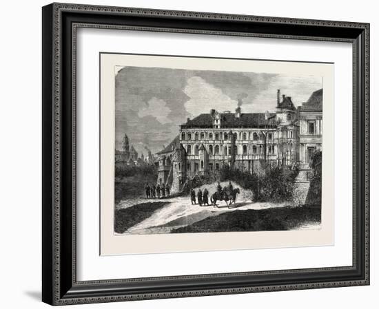Franco-Prussian War: the Chateau De Blois 1870-null-Framed Giclee Print
