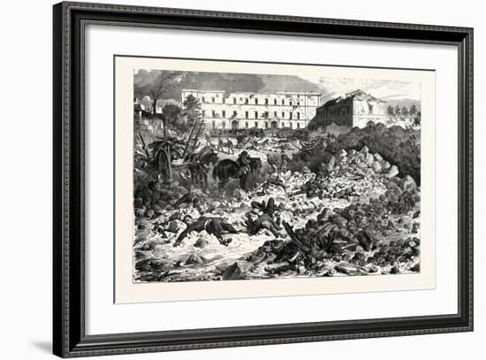 Franco-Prussian War: the Citadel of Laon after the Explosion, September 9 1870-null-Framed Giclee Print