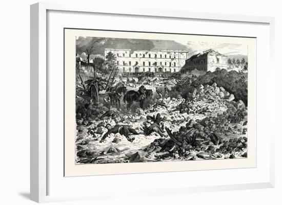 Franco-Prussian War: the Citadel of Laon after the Explosion, September 9 1870-null-Framed Giclee Print