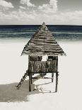Lifeguard Station on Beach-Franco Vogt-Mounted Photographic Print