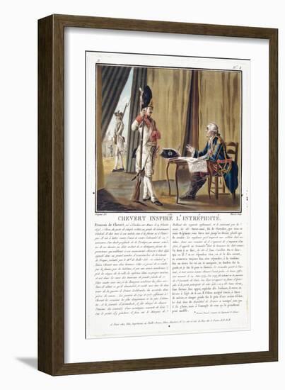 Francois Chevert (1695-1769) Inspires Courage-Antoine Louis Francois Sergent-marceau-Framed Giclee Print