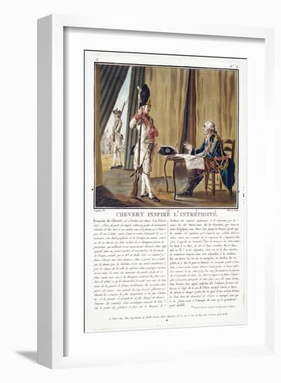 Francois Chevert (1695-1769) Inspires Courage-Antoine Louis Francois Sergent-marceau-Framed Giclee Print