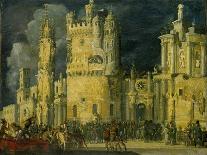 Architectural Fantasy Depicting the Healing of the Paralysed, 1622-Francois de Nome-Giclee Print