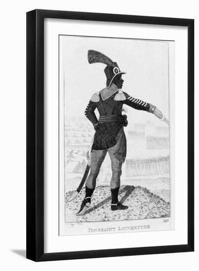 Francois Dominique Toussaint-Louverture, Haitian Revolutionary Leader, 1802-John Kay-Framed Giclee Print