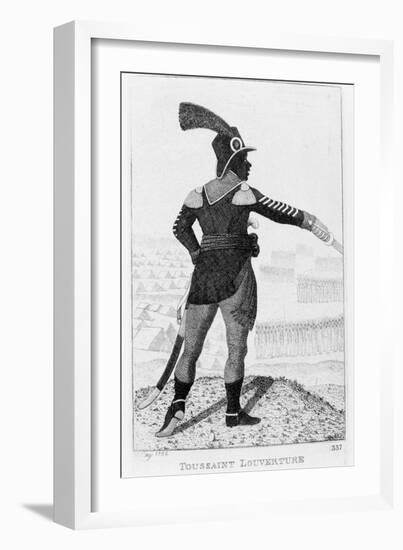 Francois Dominique Toussaint-Louverture, Haitian Revolutionary Leader, 1802-John Kay-Framed Giclee Print