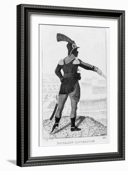 Francois Dominique Toussaint-Louverture, Haitian Revolutionary Leader, 1802-John Kay-Framed Giclee Print