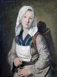 Young Woman at Work, C1725-1778-Francois Duparc-Giclee Print