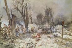 The Conquered Trenches of Perthes, Champagne, France, October 1915-Francois Flameng-Framed Giclee Print