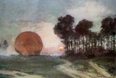 The Return of the Balloon, Artois, France, 10 June 1915-Francois Flameng-Giclee Print