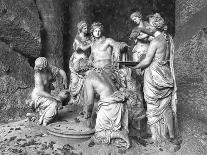 Vue du parc : bosquet des Bains d'Apollon : "Apollon servi par les Nymphes"-François Girardon-Premier Image Canvas