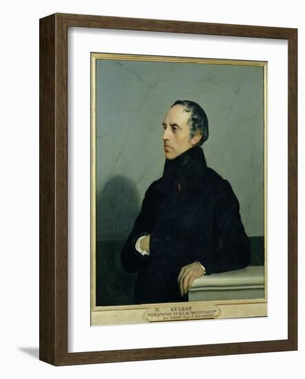 Francois Guizot (1787-1874) after a Painting by Paul Delaroche (1797-1856) circa 1878-Jean Georges Vibert-Framed Giclee Print