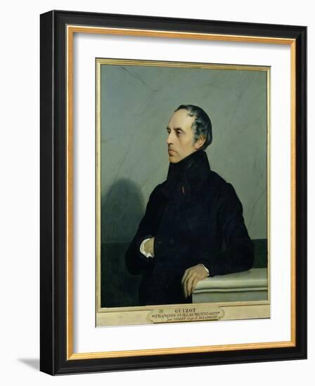 Francois Guizot (1787-1874) after a Painting by Paul Delaroche (1797-1856) circa 1878-Jean Georges Vibert-Framed Giclee Print