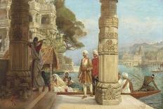 On the Banks of the River Ganges-Francois Halkett-Giclee Print