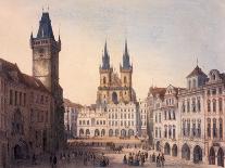 Old Town Square, Prague, C.1840-Francois Joseph Sandmann-Giclee Print