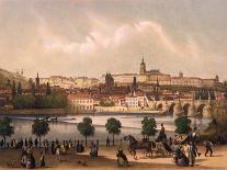 View of the Little Quarter and Prague Castle Hradcany, C.1845-Francois Joseph Sandmann-Framed Giclee Print