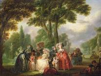 A Meeting in the Park-Francois Louis Joseph Watteau-Giclee Print
