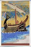 The Ship of Odysseus, from 'Homer: The Odessy', Published Paris 1930-33-Francois-Louis Schmied-Giclee Print