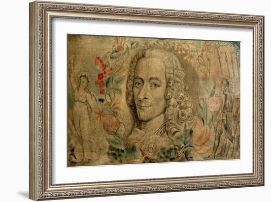 Francois Marie Arouet De Voltaire, C.1800-William Blake-Framed Giclee Print