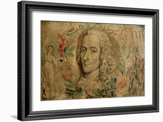 Francois Marie Arouet De Voltaire, C.1800-William Blake-Framed Giclee Print